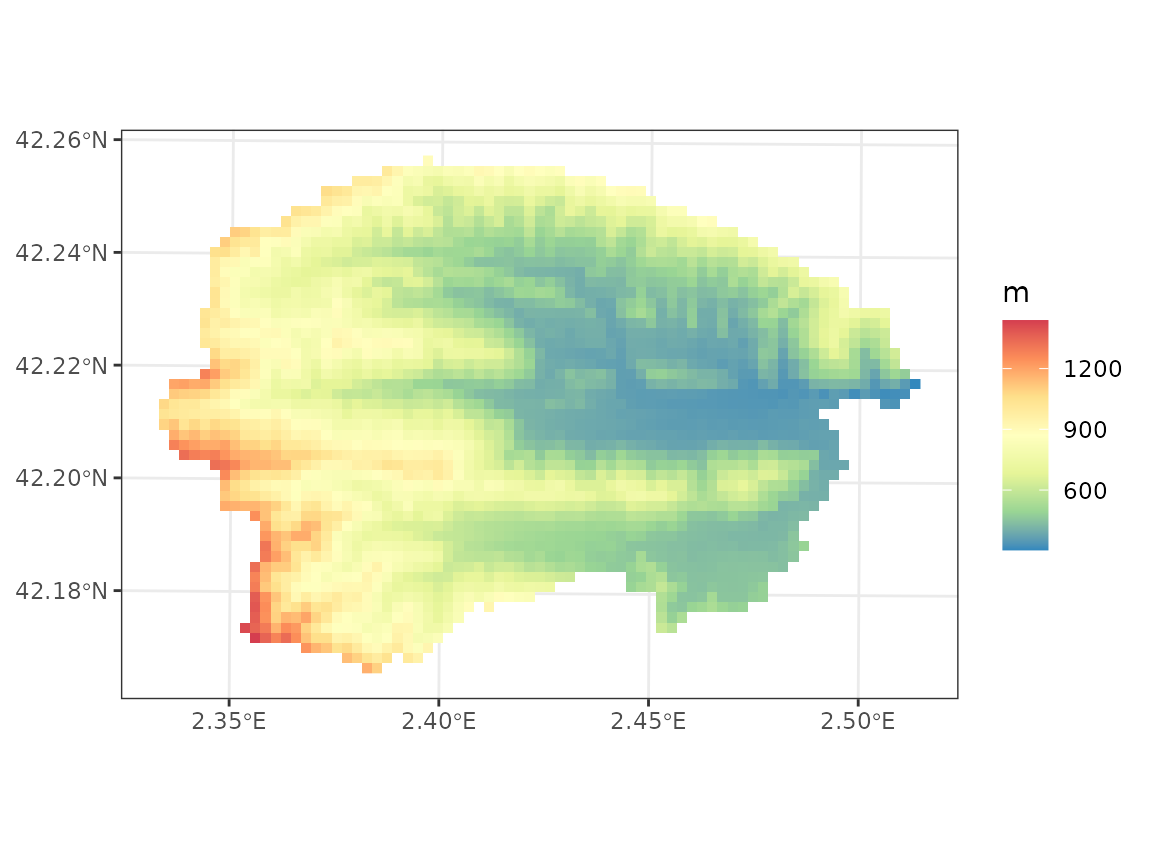 Elevation map